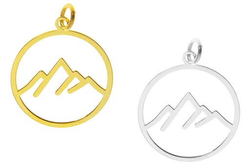 Colgante charm plata 925 suelta montañas