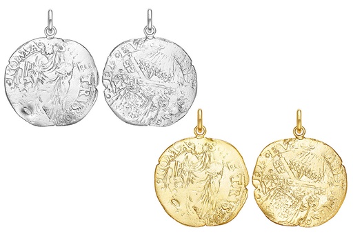 Colgante plata 925 moneda antigua