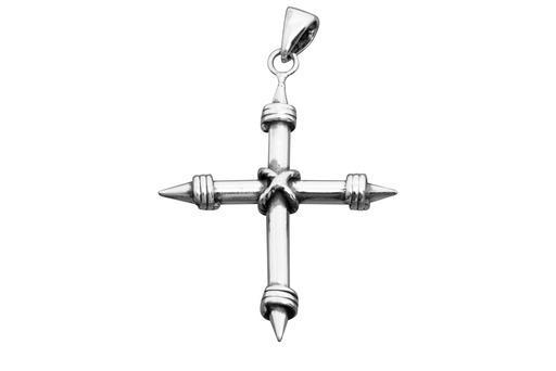 [1355600000OX] Colgante plata 925 cruz con anilla 