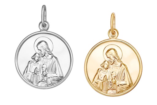 Medalla plata 925 comunión 