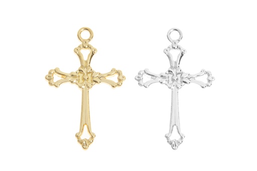 Pendant charm cross silver 925