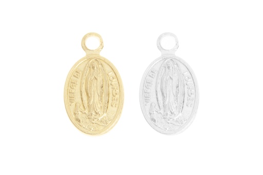 Colgante plata 925 virgen de lourdes 