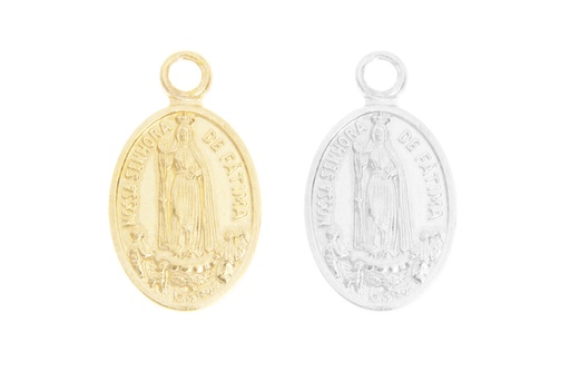 Colgante plata 925 virgen de fátima 
