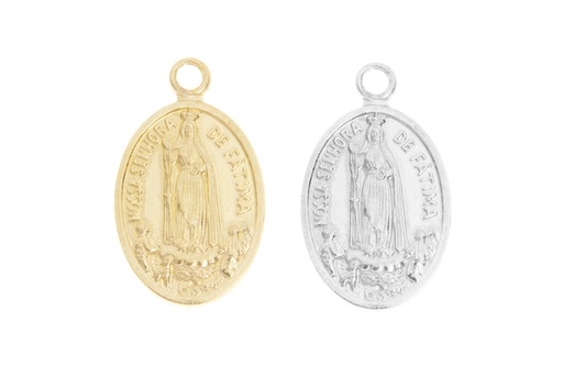 Colgante plata 925 virgen de fatima 