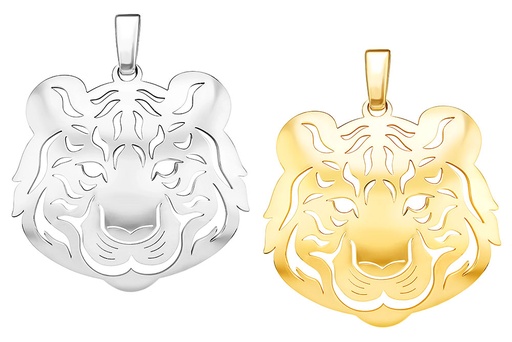 Silver 925 tiger pendant