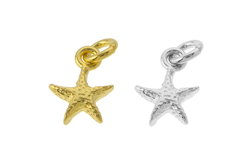 Colgante charm plata 925 estrella de mar 