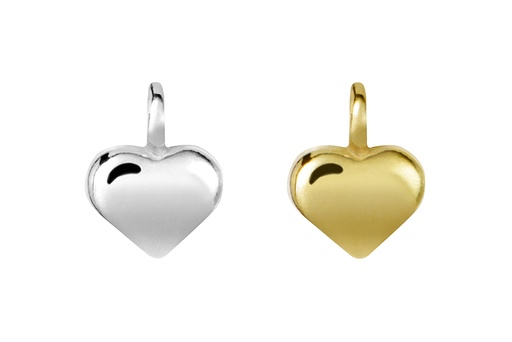 Colgante charm plata 925 corazón