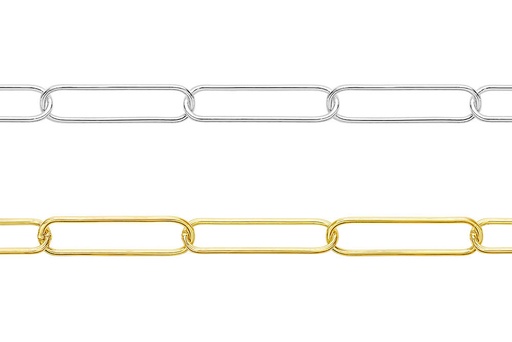 Sterling silver chain long round wire by meter