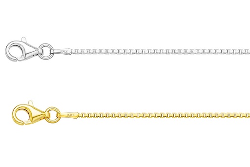 Silver 925 box chain necklace 60cm sterling silver