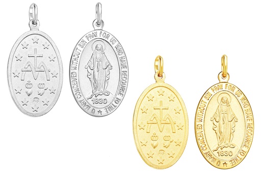 Silver 925 pendant virgin of miracles