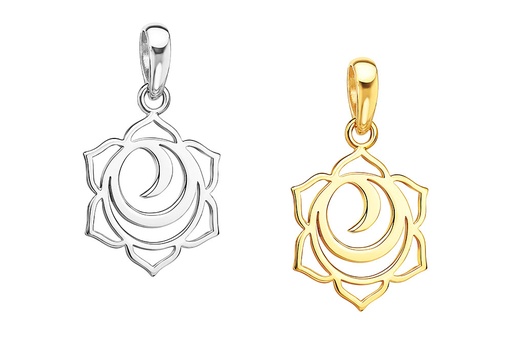 Silver 925 sacral chakra pendant