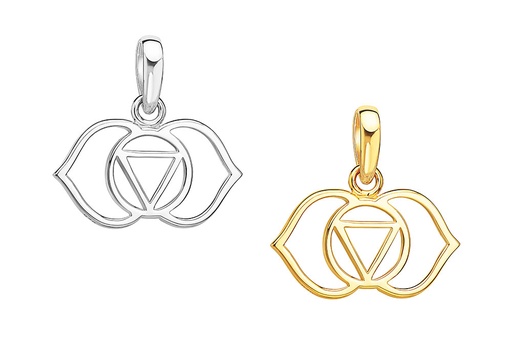 Silver 925 third eye chakra pendant