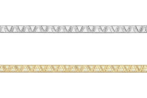 Cadena plata 925 snake plana dibujo 040 