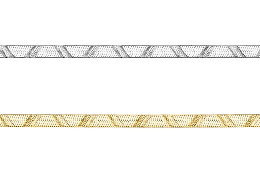 Sterling silver flat snake chain 040 necklace