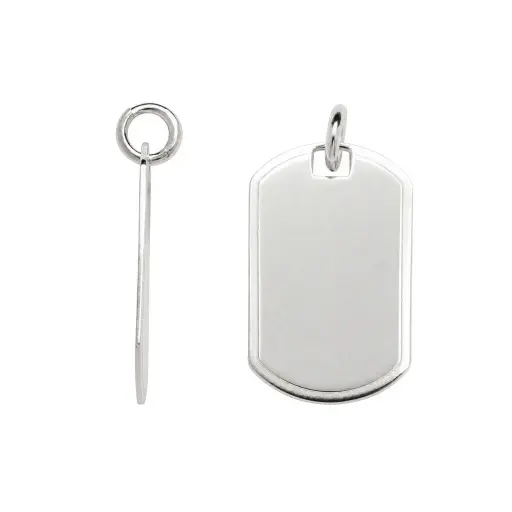 [15167P00000000PL] Sterling silver tag pendant