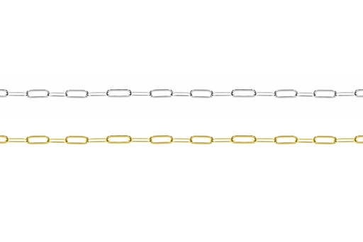 Sterling silver rectangle link chain sterling silver