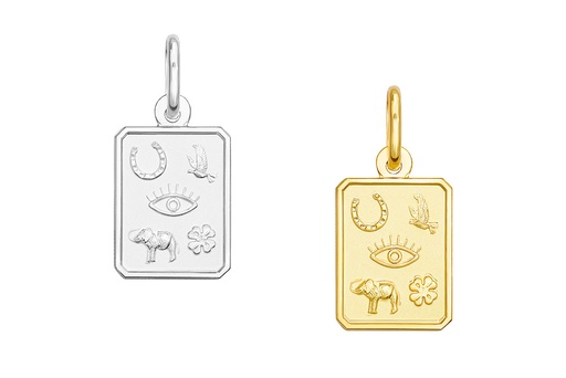 Sterling silver lucky pendant