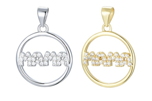 Colgante plata 925 mama zirconita