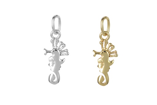 Sterling silver seahorse charm