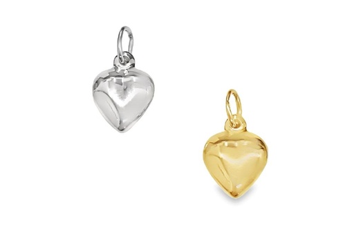 Sterling silver heart charm