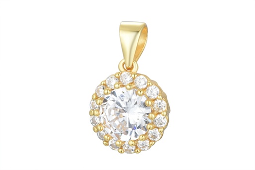 Sterling silver zirconia pendant