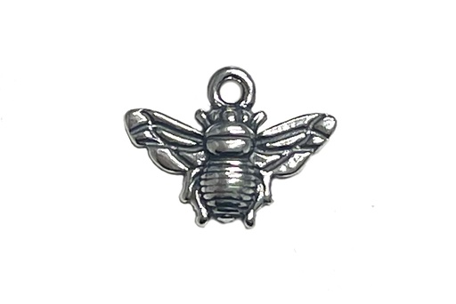[16145POX] Colgante plata 925 charm abeja 7x12mm