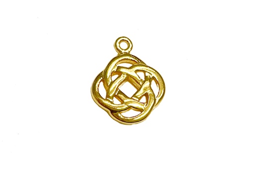[16146PDO] Sterling silver dara knot charm