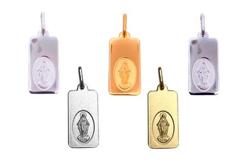 Sterling silver miraculous our lady pendant