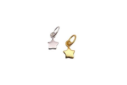 Colgante plata 925 charm estrella 5x5mm