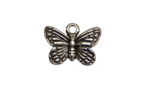 [16278POX] Sterling silver charm butterfly