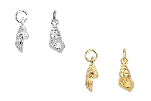 Colgante plata 925 caracola 11x6mm