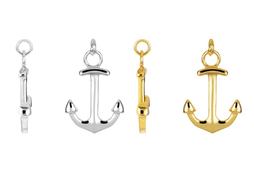 Sterling silver anchor pendant