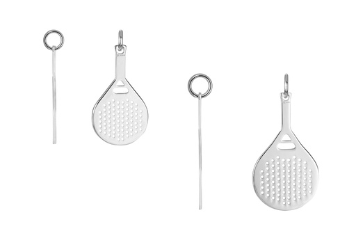 Colgante plata 925 pala de padel