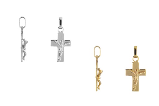 Colgante plata 925 cruz con cristo