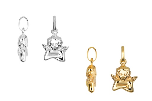 Colgante plata 925 angel 34x27mm