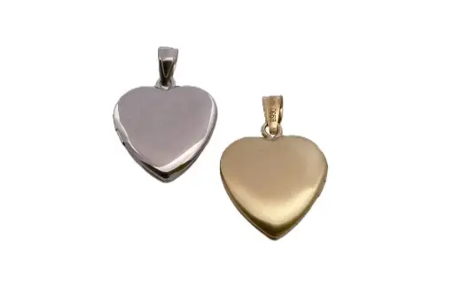 Sterling silver heart locket pendant