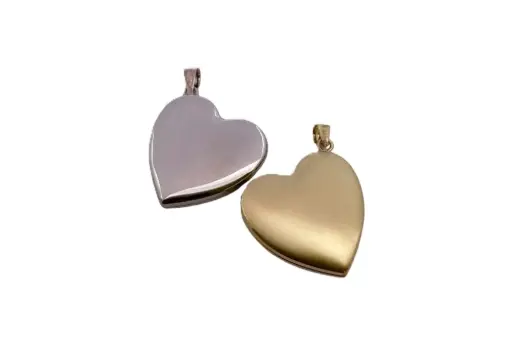 Sterling silver heart locket pendant