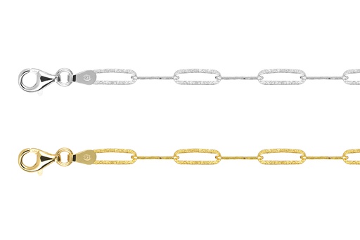 Cadena plata 925 eslabones planos 11x4mm